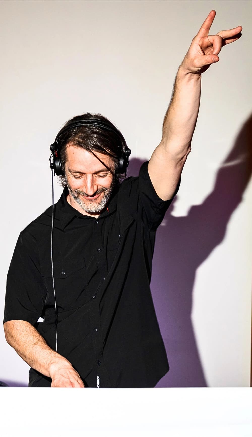 Patrick from Howe Sound DJ performing at a wedding reception.